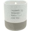 Pavilion - I Always Wished for A Friend Like You - 10-Ounce Surprise Hidden Message Natural Soy Wax Candle Cotton Scented, 1 Count (Pack of 1), 3.5' x