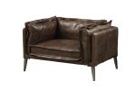 ACME Porchester Chair in Distress Chocolate Top Grain Leather 52482