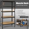 71 inch Heavy Duty Steel Adjustable 5 Level Storage Shelves