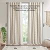 Cotton Printed Curtain Panel with Chenille Stripe and Lining