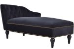 [New+Video] 58''Velvet Chaise Lounge,Button Tufted Right Arm Facing Lounge Chair with Nailhead Trim & Solid Wood Legs for Living Room or Office,Sleepe