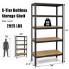 71 inch Heavy Duty Steel Adjustable 5 Level Storage Shelves