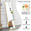 Aluminium alloy Metal Frame Wall Mounted Full Body Mirror ,Bathroom Vanity Mirror, Bedroom Home Porch, Decorative Mirror, Clothing Store, Floor Mounte