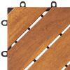 Decking Tiles 10 pcs 11.8"x11.8" Solid Acacia Wood