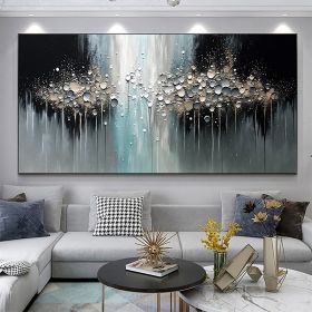 Handmade Oil Painting Abstract Texture Oil Painting On Canvas Large Wall Art Original White Painting Minimalist Art Custom Painting Modern Living Room (Style: 1, size: 70x140cm)