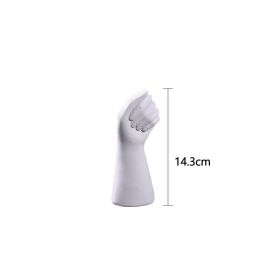 Nordic Style Ceramics Vase Modern Creative Hand Vase Art Vases Flowers Arrangement Home Decor Desktop Living Room Ornament Gifts (Ships From: CN, Color: 14CM)