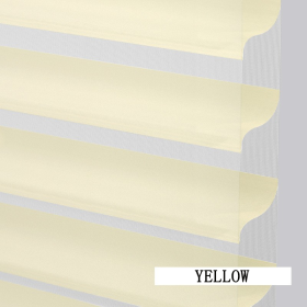 WELLSOURCE Manual 2"Shangri-la Blinds Non Blackout Light Filtering for Home, Office, Hotel, Club, Restaurant Custom Made Size (Color: Yellow(Light Filtering), size: CONTACT US)