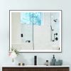 Rectangular Single Aluminum Framed Anti-Fog LED Light Wall Bathroom Vanity Mirror