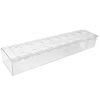 Clear Acrylic Flower Vase Rectangular Floral Centerpiece for Table Decoration Modern Flower Holder for Mother's Day Valentine's Day Wedding Party 12 H