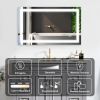 Frameless Rectangular LED Light Bathroom Vanity Mirror