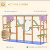 Catio Playground Cat Window Box Outside Enclosure, Wooden Outdoor Cat House with Weather Protection Roof for Multiple Kitties, Cat Shelter Kitten Play