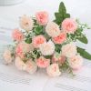 2 pcs Artificial Flowers; Fake Hydrangeas; Wedding Routes Silk Flowers Vase For Home Furnishings Hotel Decorations Valentine's Day Gifts Mother's Day